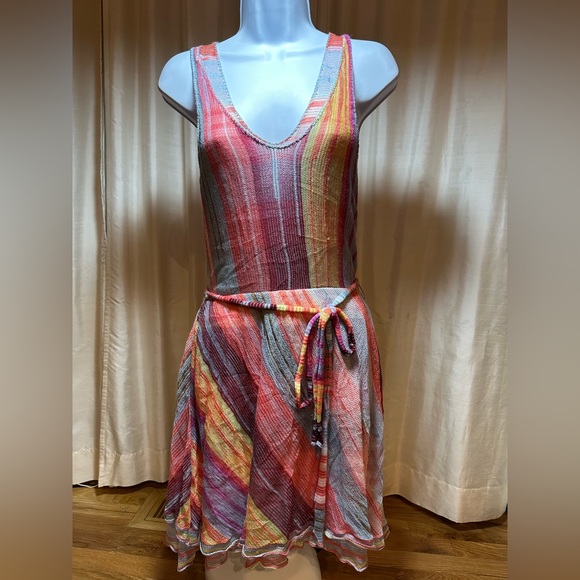 Anthropologie Cecilia Prado Rainbow Reverie Knit Dress - Picture 2 of 8